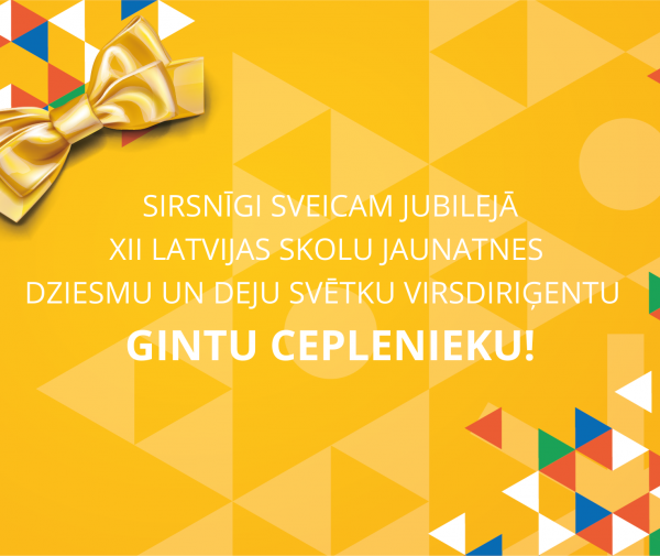 Sirsnīgi sveicam svētkos Gintu Ceplenieku!